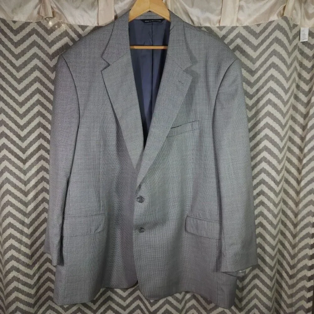 Coppley 1883 Reda Suit Houndstooth Super 110s Wool Blazer 52W Pants 46